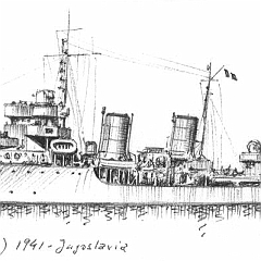 1941 - Cacciatorpediniere 'Sebenico' - ex 'Beograd' 